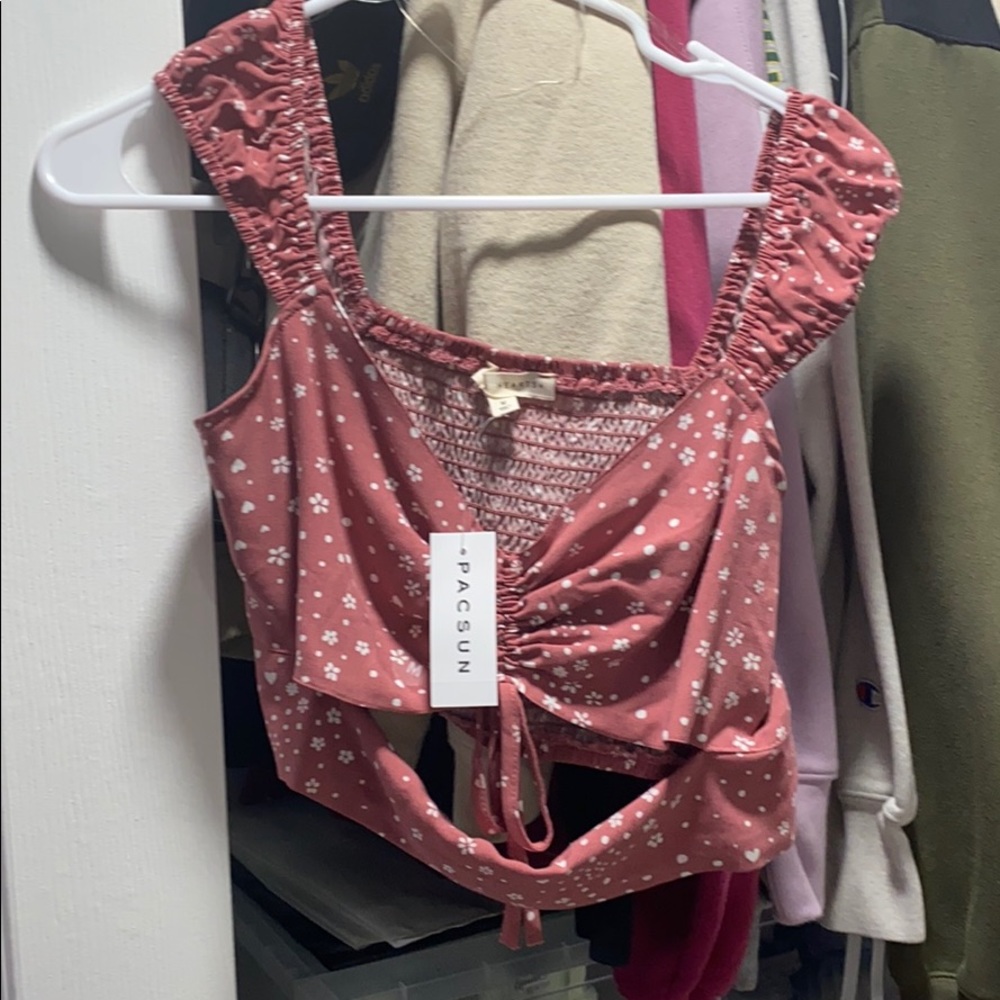 L. A. Hearts cutout crop top